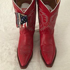 Nocona Red Heeled Boots